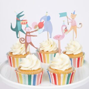 Kit cupcake Parade des animaux (x24 toppers)