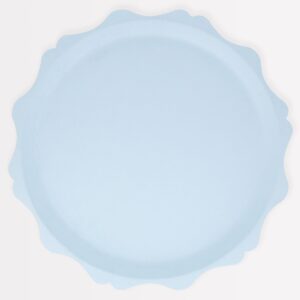 Assiettes bleues compostables (x8)