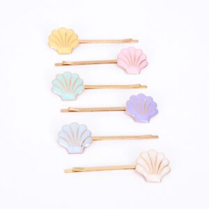 Barrettes à cheveux coquillage (x6)