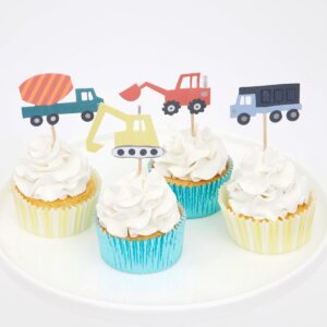 Kit cupcake Construction (x24 toppers)