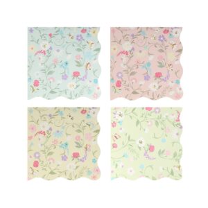 Serviettes florales (x16)