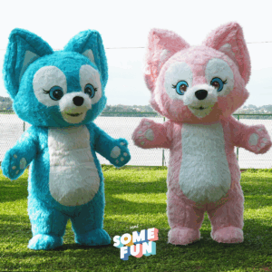 Mascottes Pinko et Pinky