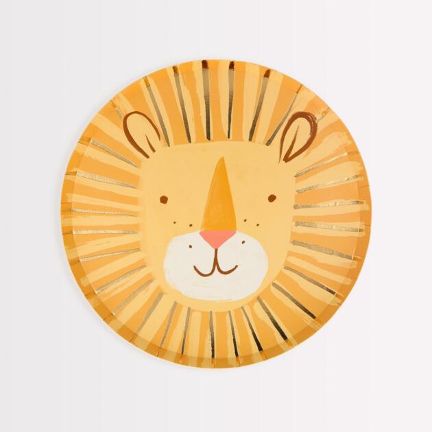Assiettes lion x8