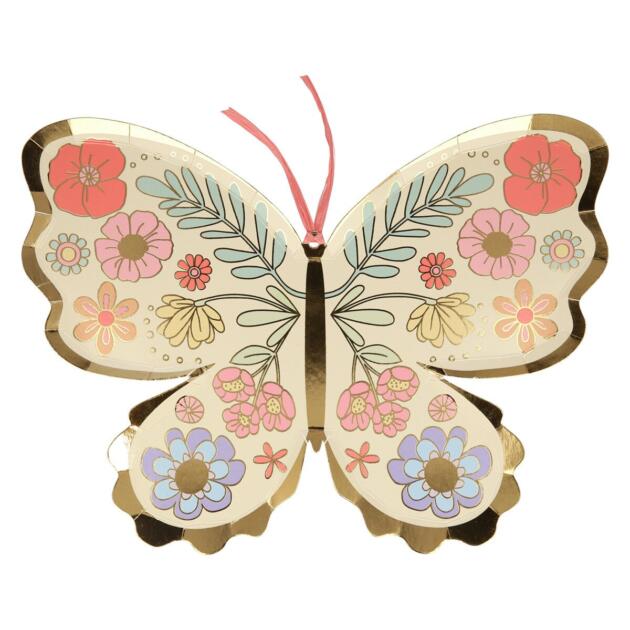 Assiettes papillon x8