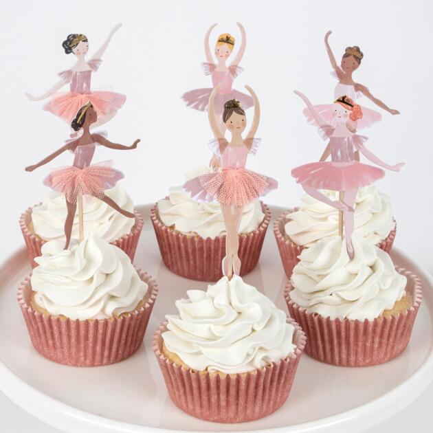 Cupcake kit ballerine (x24 toppers)