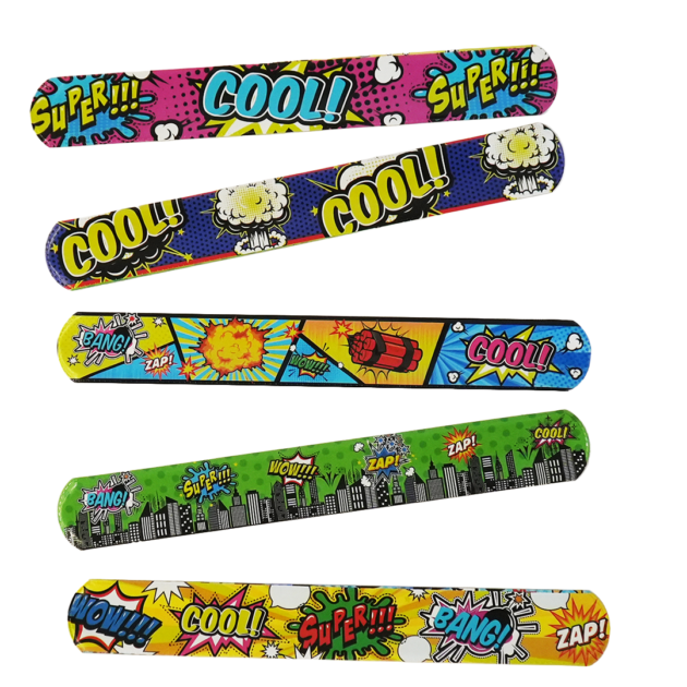 Bracelets slap supers-héros x6