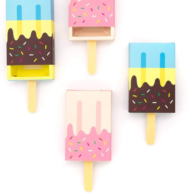 Boites en formes de glaces x6