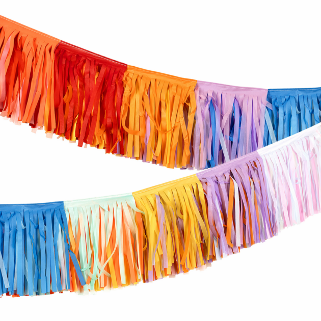Guirlande à franges couleurs vives