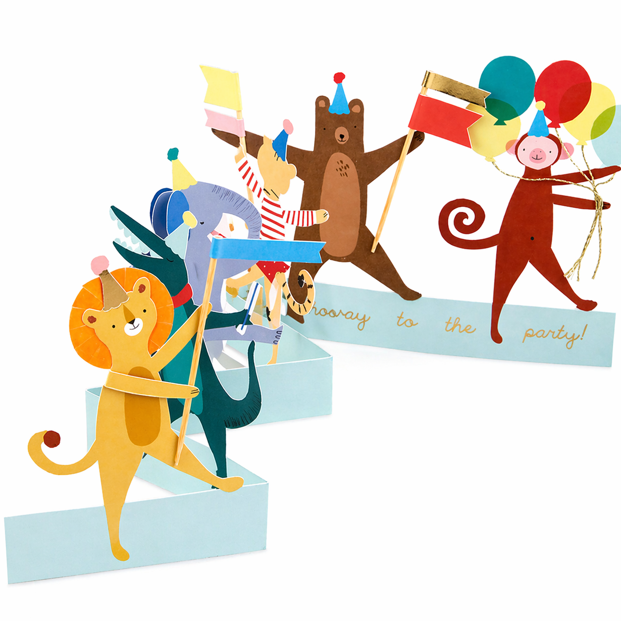 Carte animaux en parade