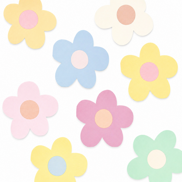 Serviettes en forme de fleur daisy x16