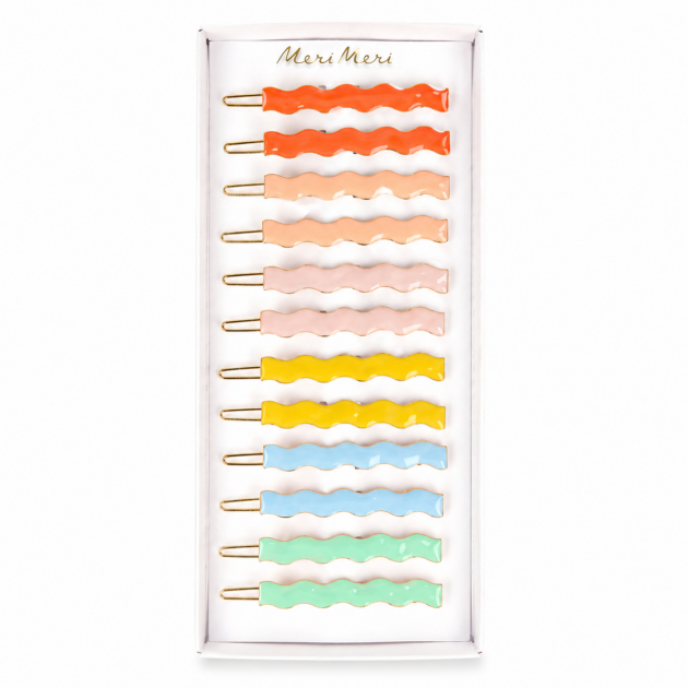 Barrettes wavy x12