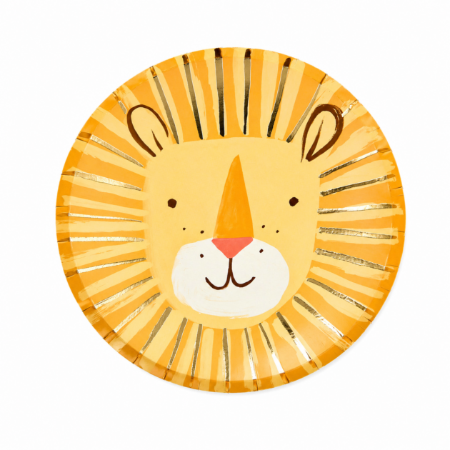 Assiettes lion x8