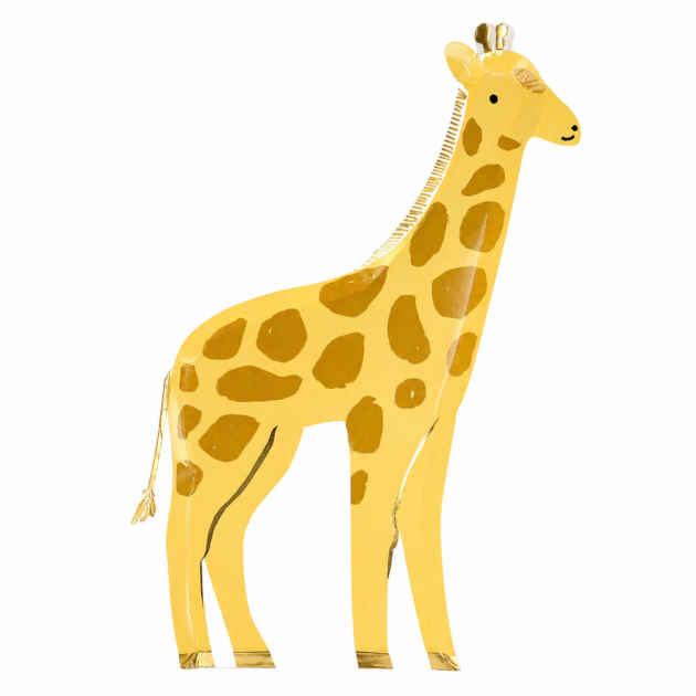 Assiettes en forme de girafe x8