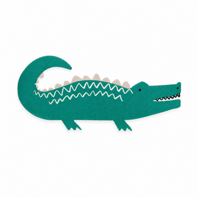 Serviettes crocodile x16