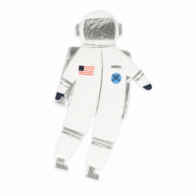 Serviettes en forme d'astronaute x16
