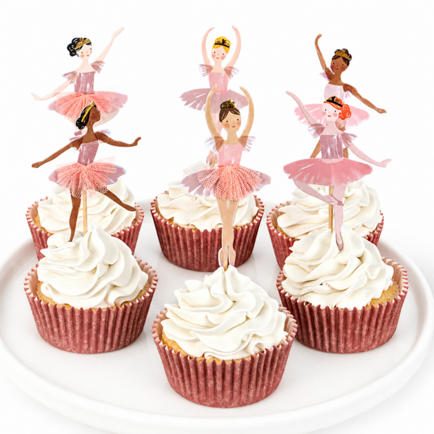 Cupcake kit ballerine (x24 toppers)