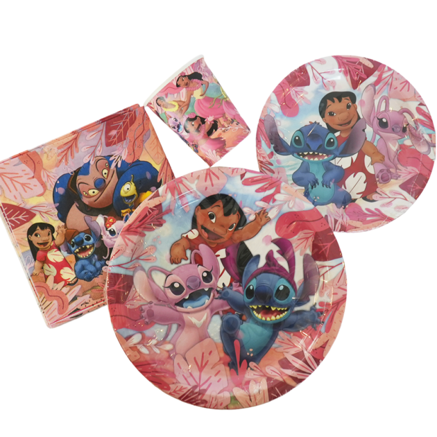 Kit vaisselle Stitch rose