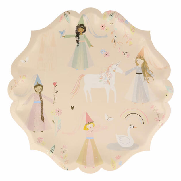 Grandes assiettes princesse x8