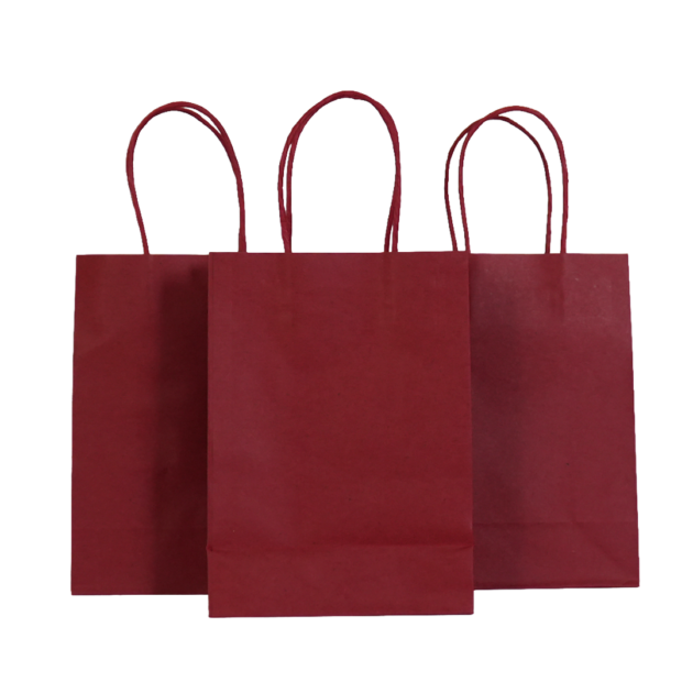 Sacs cadeaux bordeaux x10