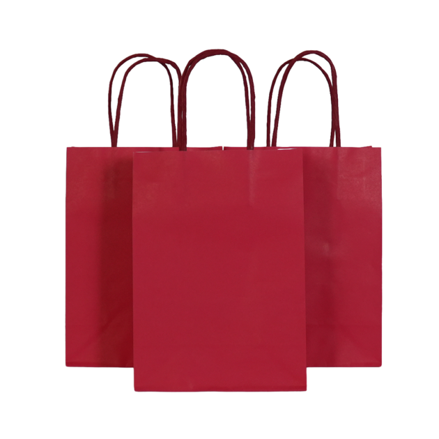 Sacs cadeaux rouges x10