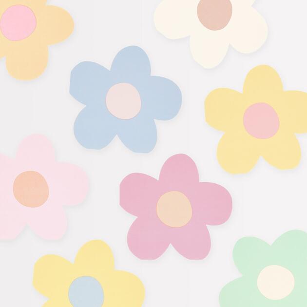 Serviettes en forme de fleur daisy x16
