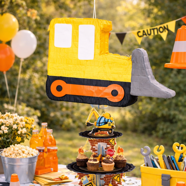 Pinata camion de construction