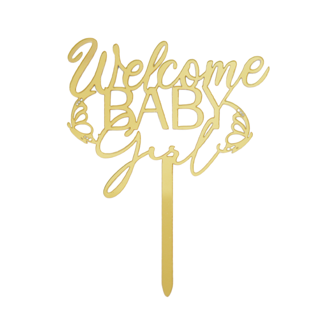 Topper Welcome baby girl