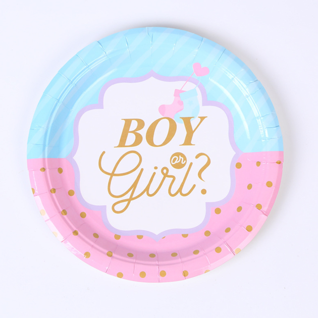 Assiettes Boy or Girl? x16