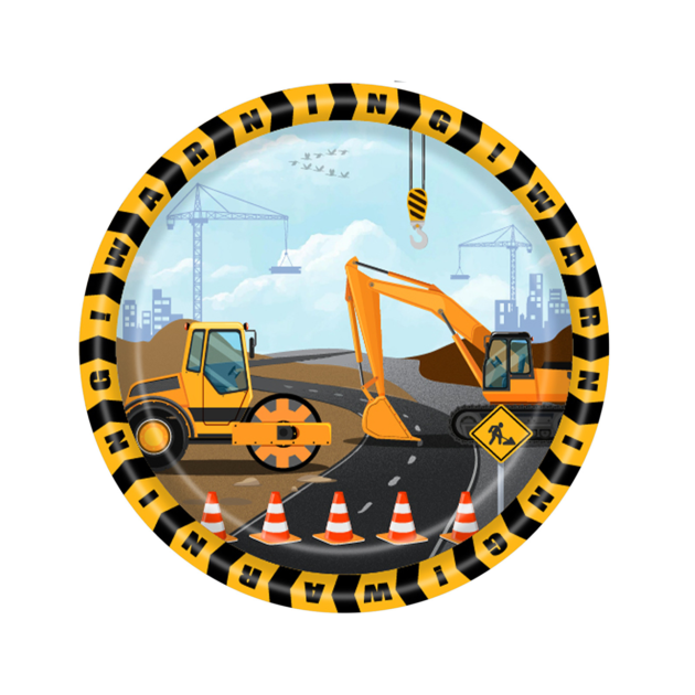 Assiettes à dessert construction x16