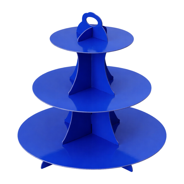 Présentoir bleu électrique