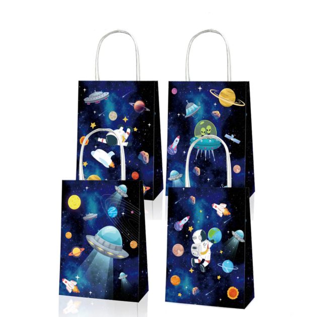Sacs cadeaux astronaute x12
