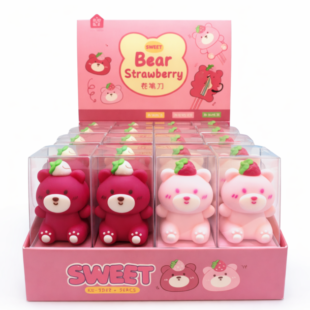 Gommes ourson fraise x2