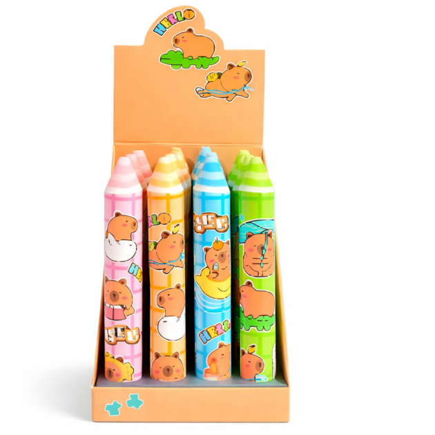 Gommes crayons ourson x4