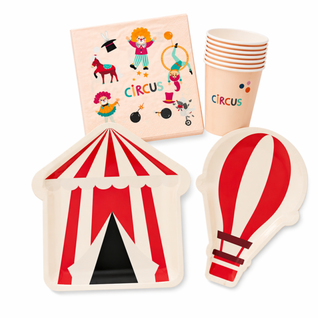 Kit vaisselle cirque