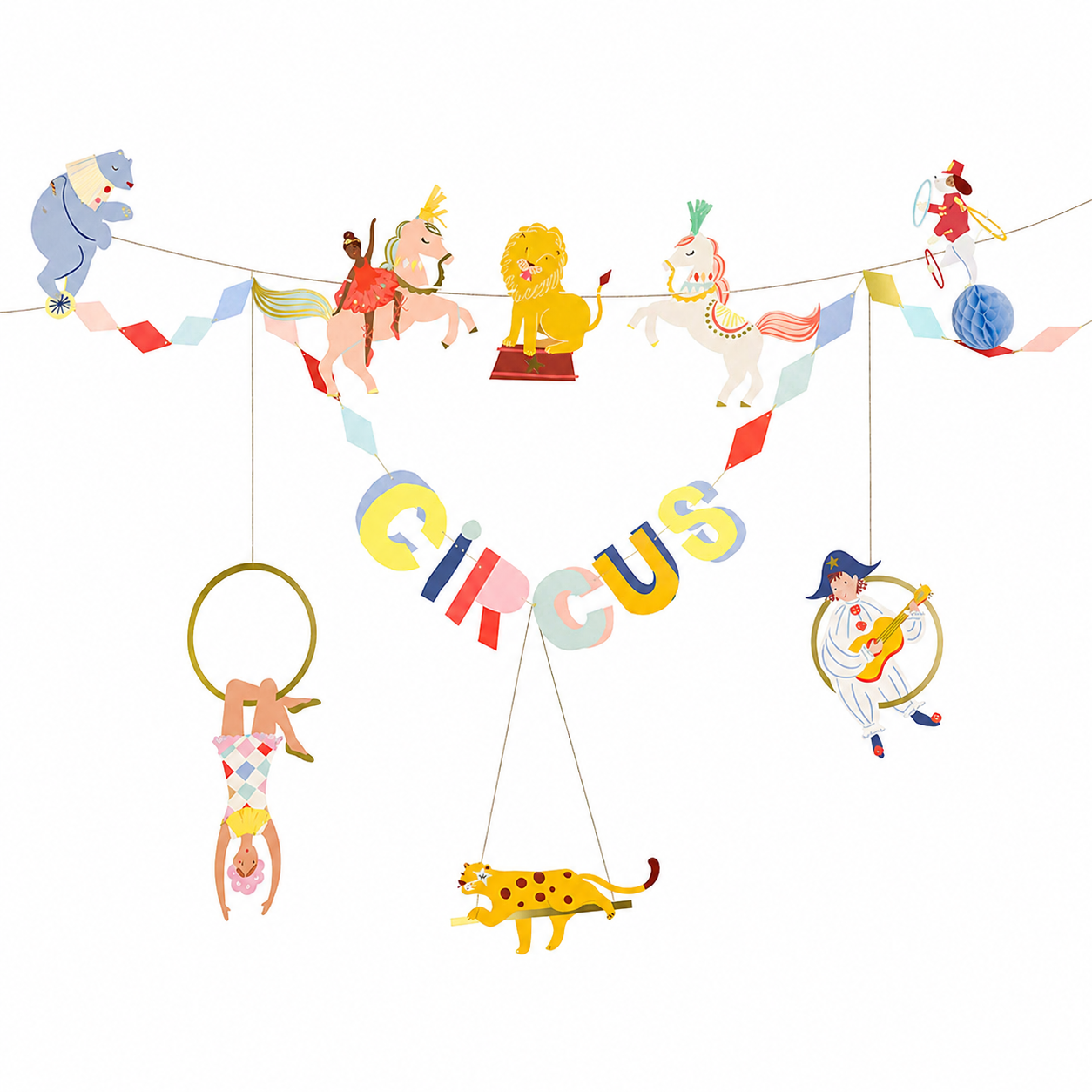 Guirlande animaux du cirque