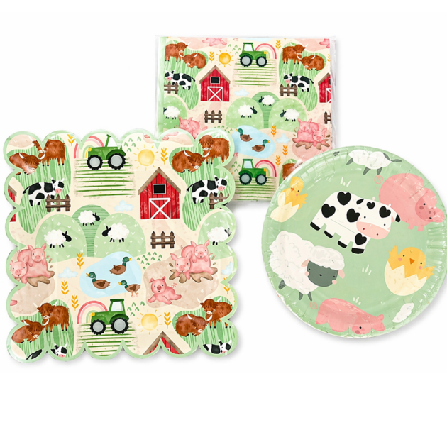 Kit vaisselle animaux de la ferme