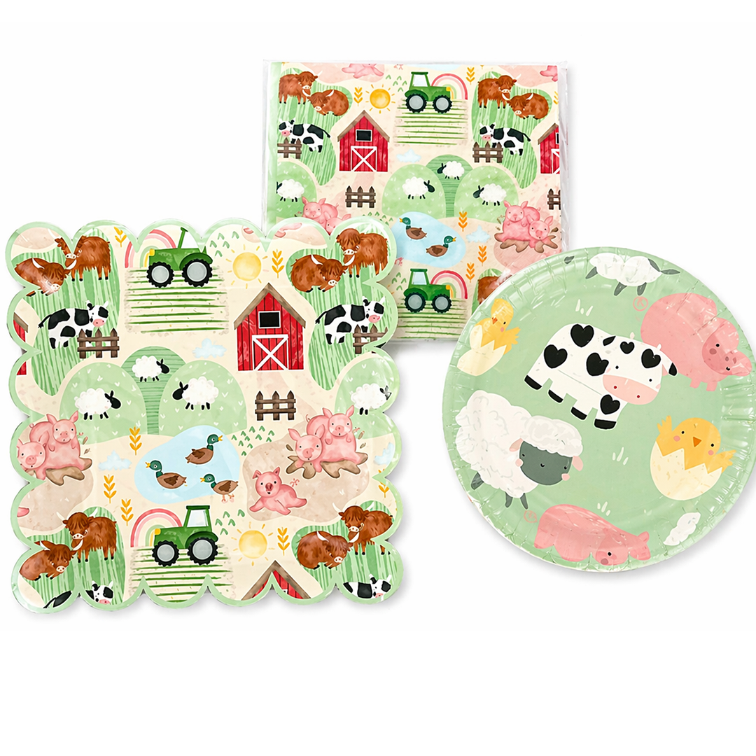 Kit vaisselle animaux de la ferme