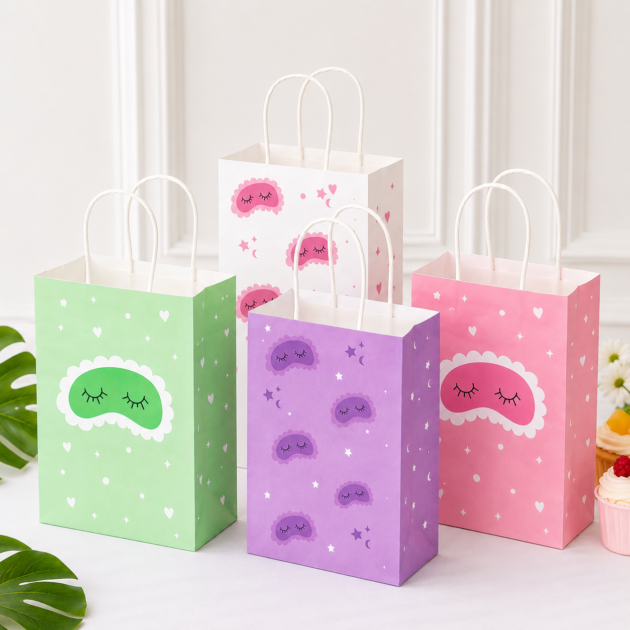 Sacs cadeaux pyjama party x8