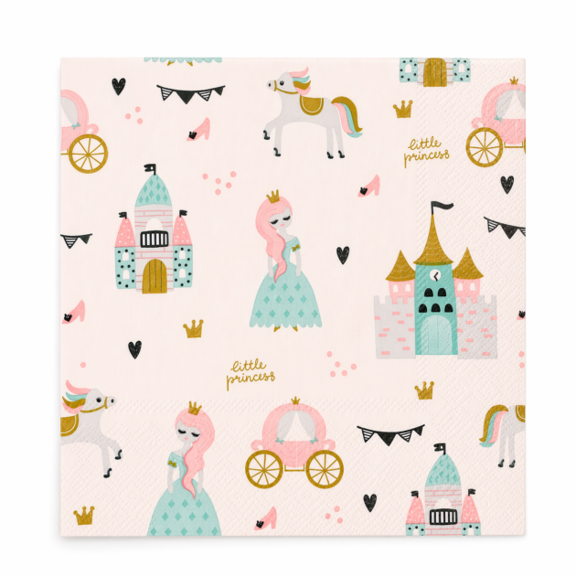 Serviettes princesse x20