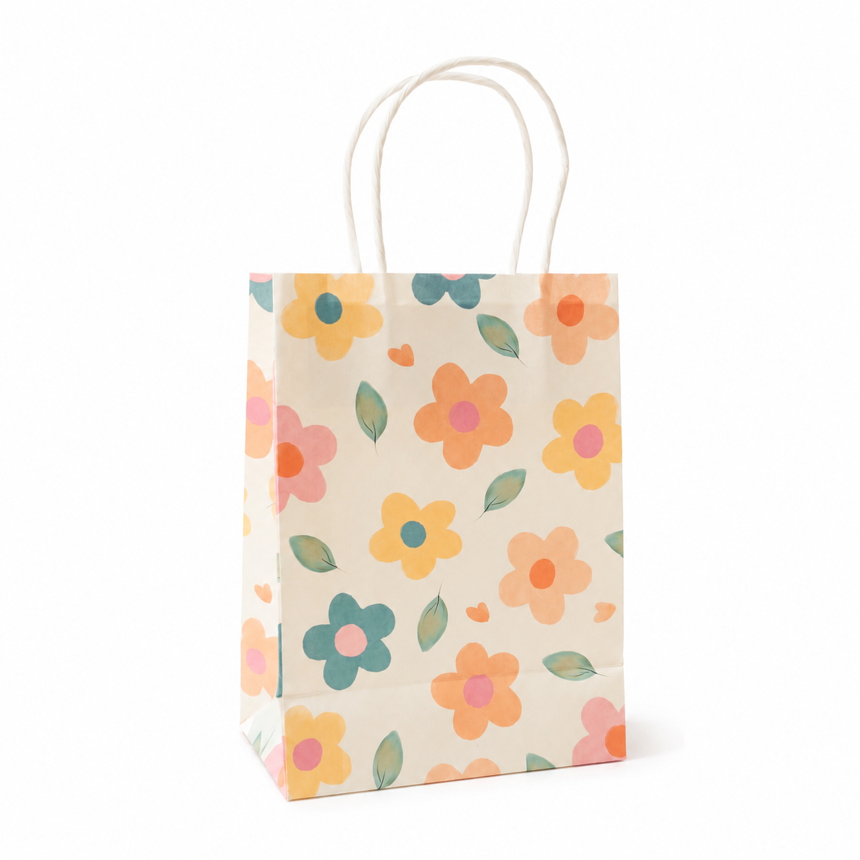 Sacs cadeaux fleurs x8 – Image 2