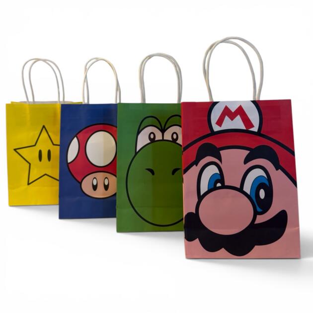 Sacs cadeaux Super Mario x8