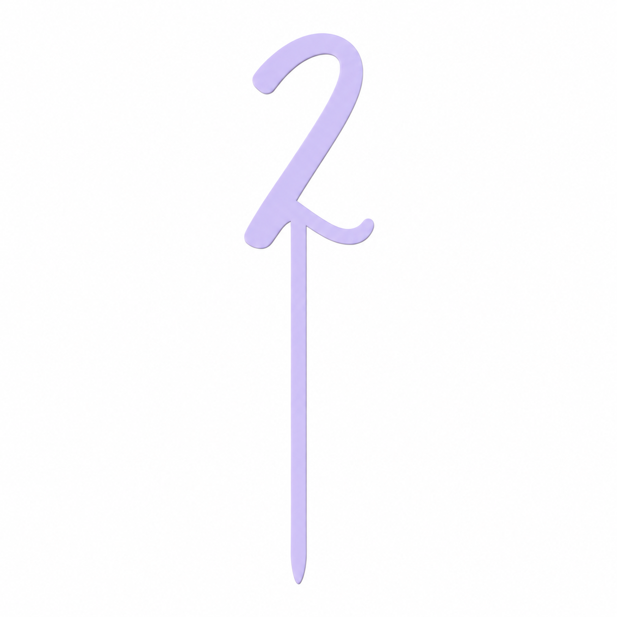 Topper chiffre 2 pastel