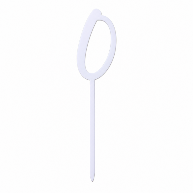 Topper chiffre 0 pastel