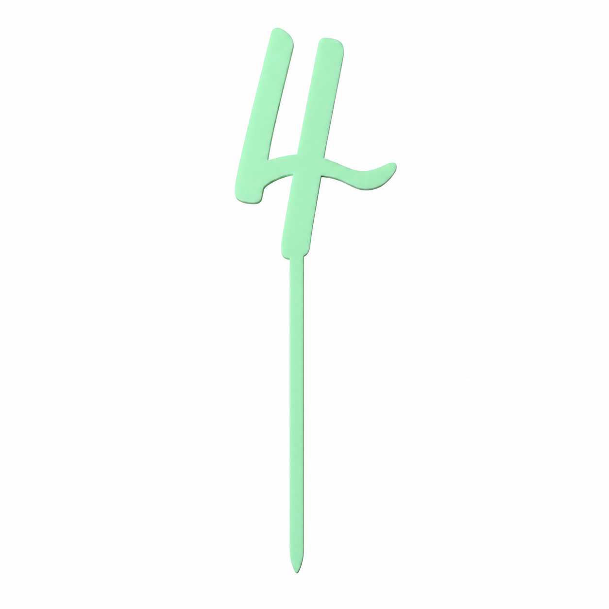 Topper chiffre 4 pastel