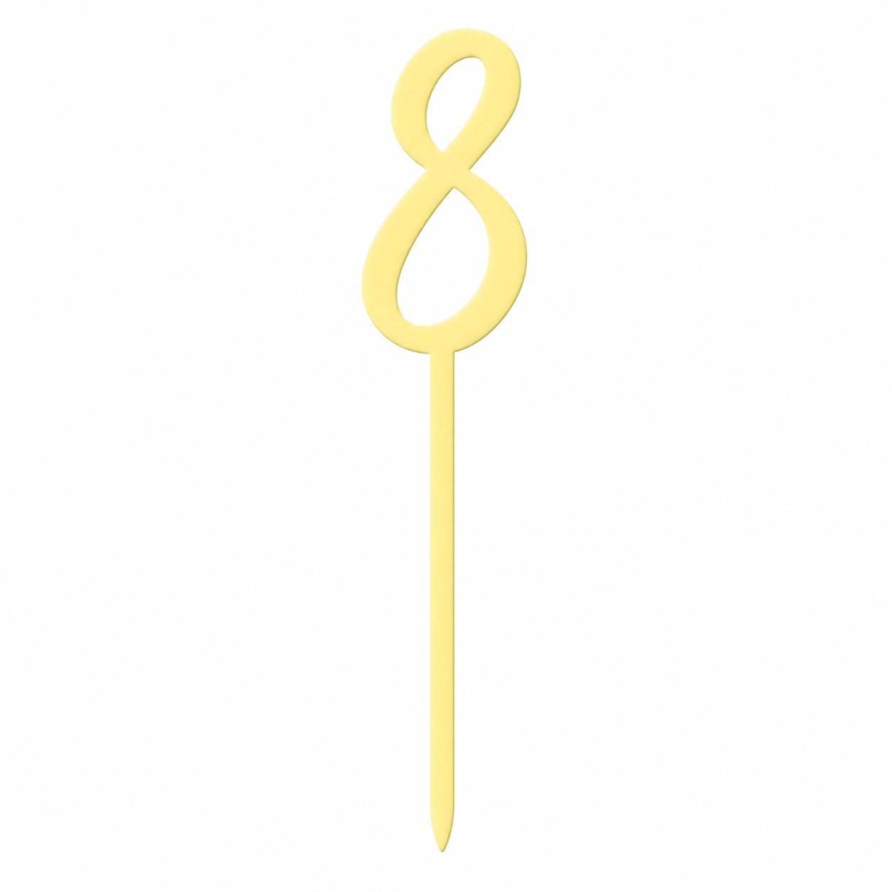 Topper chiffre 8 pastel