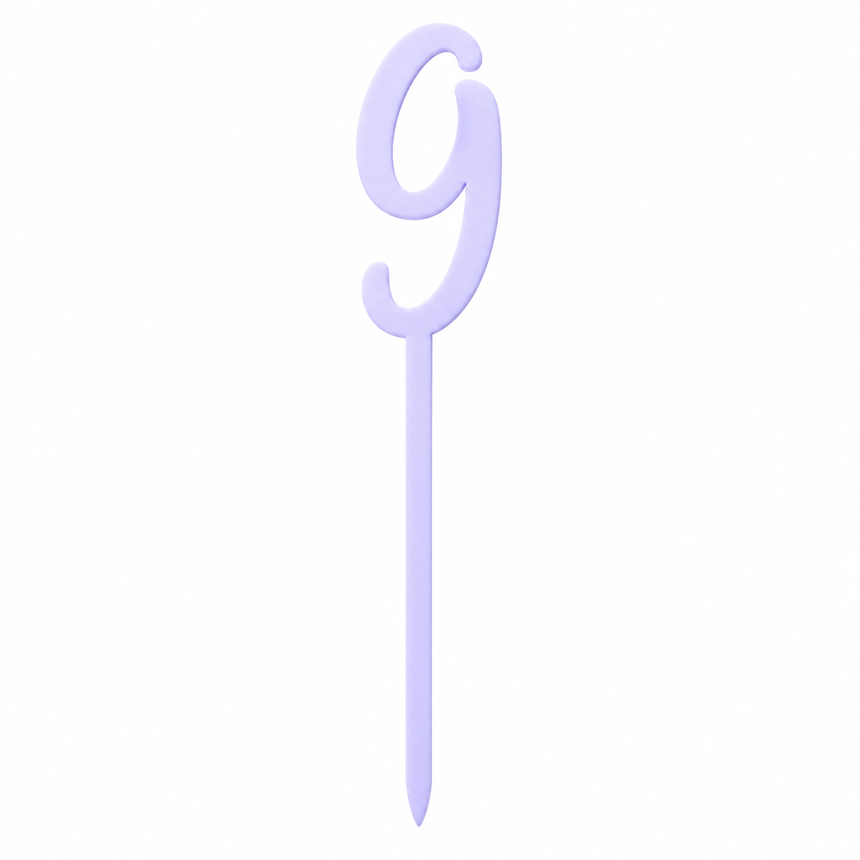 Topper chiffre 9 pastel
